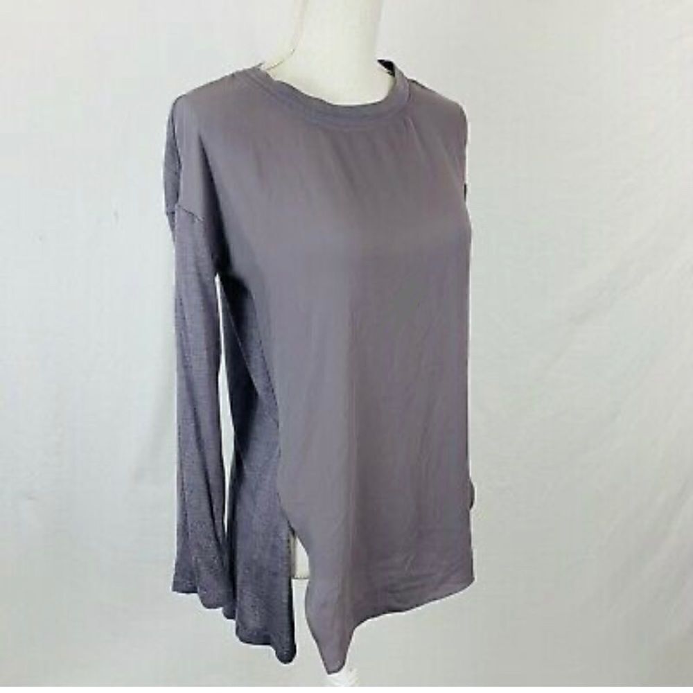 Lou & Grey Mix Media Long Sleeve Top. Size XS